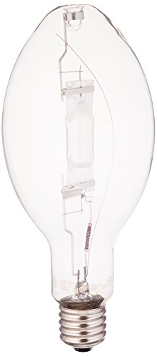 GE Metal Halide Light Bulb, ED37 Outdoor Light Bulb, 400-Watt, 36000 Lumen, E39 Mogul Base, White, 1-Pack, Multi-Vapor HID Light Bulb, High Intensity Discharge