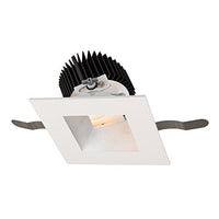 WAC Lighting R3ASAT-S840-HZWT Aether Square Adjustable Trim with LED Light Engine Spot 15 Beam 4000K Cool, Haze White