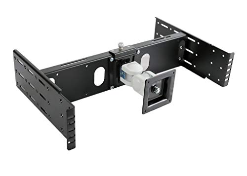 RLCD-FRAME2BK12-K2 VESA LCD Monitor/TV Rackmount Adapter Kit for LCD Monitor from 15 inch to 24 inch & Supports Intel NUC Mini Computer for 2 Post or 4 Post Standard 19 inch Rack Cabinet