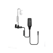 Load image into Gallery viewer, Ear Phone Connection &quot;Easy Connect&quot; Replacement -EC Lapel Microphone PTT Button and Clear Coiled Cable Transducer, Quick Release Replacement, Adapter Not Included (EP1305EC)
