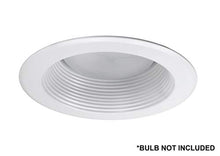 Load image into Gallery viewer, Nicor Lighting 5 Inch White Recessed Baffle Trim (15511)
