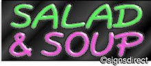 Load image into Gallery viewer, &quot;Salad &amp; Soup&quot; Neon Sign
