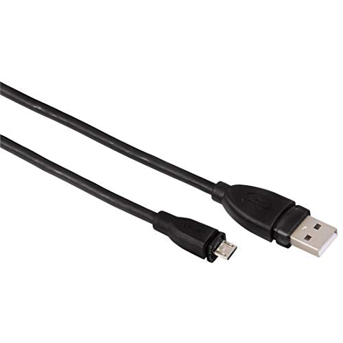 Hama Micro USB 2.0 Cable, Shielded, Black, 0.75 m