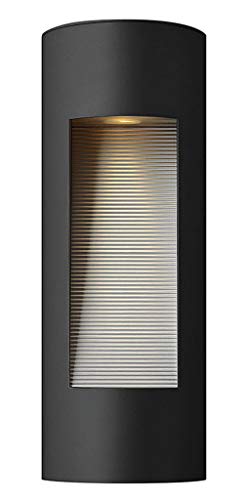 Hinkley 1660SK-LED Contemporary Modern Two Light Wall Mount from Luna Collection in Blackfinish,