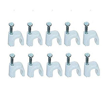 Load image into Gallery viewer, 10 Bags 100 Pieces Single RG6 Cable Mounting Clip, White, CNE12790
