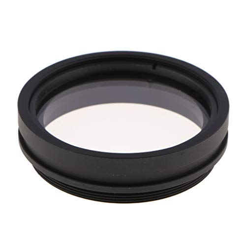Prettyia 1x Auxiliary Barlow Objective Lens 48mm Thread Mount for Stereo Microscope Prevent Oil Splashing