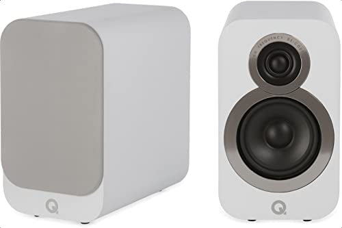 Q Acoustics 3010i Compact Bookshelf Speakers Pair Arctic White - 2-Way Reflex Enclosure Type, 4