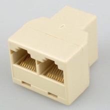 Load image into Gallery viewer, UbiGear 100 Pcs LOT 3-way Rj45 Splitter/y/t Network Cable Extender Plug Coupler Adapter
