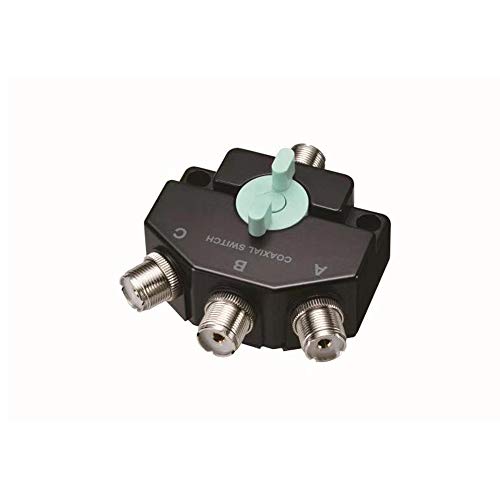 Fumei CO301M Heavy Duty Wideband Three-Position Coax Switch DC-800MHz Antenna Switch with SO-239 Connectors