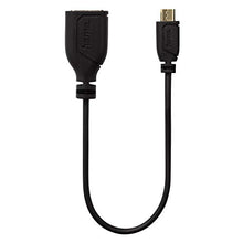 Load image into Gallery viewer, Hama 0.15m USB2.0-A/Micro usb2.0-b USB 2.0Micro-B USB 2.0-A Black Cable Adapter Adaptor for USB 2.0Cable (Micro-B, USB 2.0-A, 0.15m, Black)
