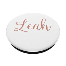 Load image into Gallery viewer, Leah Personalized Blush Pink and White Custom First Name PopSockets Swappable PopGrip
