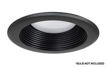 Load image into Gallery viewer, Nicor Lighting 5 Inch Black Recessed Baffle Trim (15511 Bk)
