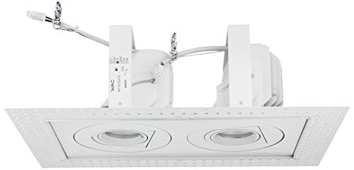 WAC Lighting MT-5LD225TL-F30-WT Invisible Trim for 2 Light Tesla LED Multiple Spot, Flood, 3000K