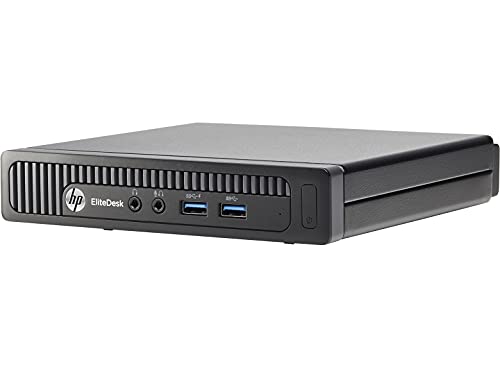 HP EliteDesk Mini800-G1 Business Desktop, Intel Core i5-4570T, 2.9 GHz, 128 GB, Windows 10 Pro 64 Bit, Black (Renewed)