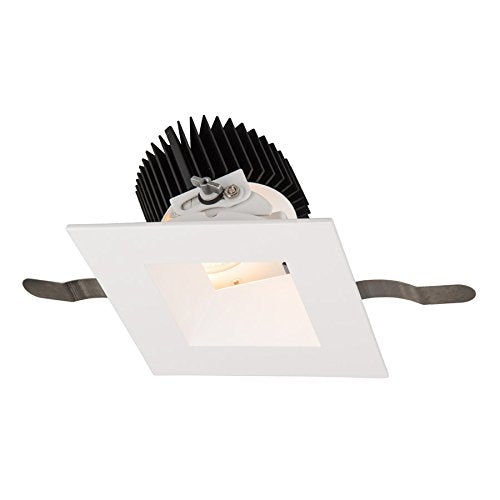 WAC Lighting R3ASAT-N840-WT Aether Square Adjustable Trim with LED Light Engine Narrow 25 Beam 4000K Cool White