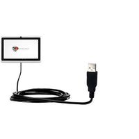 Gomadic Classic Straight USB Cable for The Chromo Inc 7 Inch Android Tablet with Power Hot Sync and Charge Capabilities - Uses TipExchange Technology