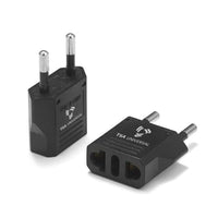 United States to Burundi Travel Power Adapter to Connect North American Electrical Plugs to Burundian outlets For Cell Phones, Tablets, eReaders, and More (2-Pack, Black)