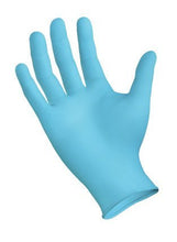 Load image into Gallery viewer, Sempermed Semperguard INIPFT Blue Medium Nitrile Rubber Powder Free Disposable General Purpose &amp; Examination Gloves - Industrial Grade - Rough Finish - INIPFT-103 [PRICE is per BOX]
