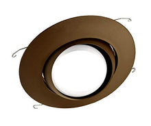 Load image into Gallery viewer, NICOR Lighting 6 inch Oil-Rubbed Bronze Recessed Eyeball Trim Designed for 6 inch Housings (17506OB)
