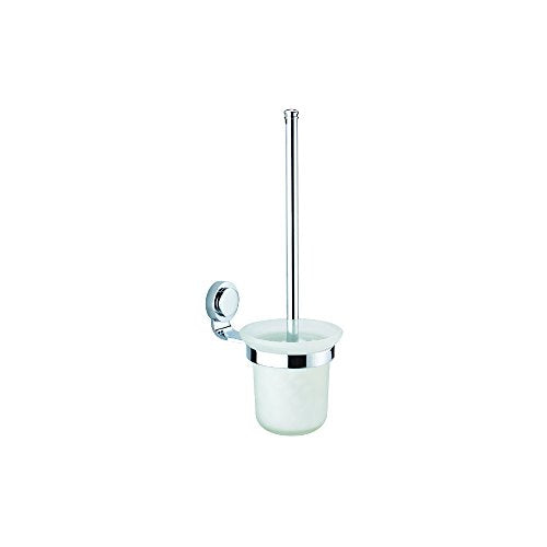 Dawn 9308S Circle Series Toilet Brush and Glass Tumbler Holder
