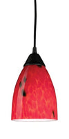 Elk 406-1FR1-Light Pendant in Dark Rust and Fire Red Glass
