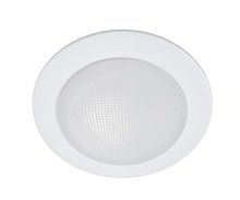 Load image into Gallery viewer, Nicor Lighting 4 Inch White Shower Trim With Glass Albalite Lens, For 4 Inch Housings (19509 Wh)
