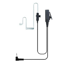 Load image into Gallery viewer, 3&#39; 2-Wire Coil Earbud Audio Mic Surveillance Kit for Motorola Two-Way Radio Single Pin Talkabout
