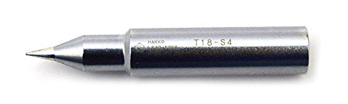 Hakko T18-S4 - T18 Series Soldering Tip for Hakko FX-888/FX-8801 - Conical - Sharp - R0.125 mm x 14.5 mm