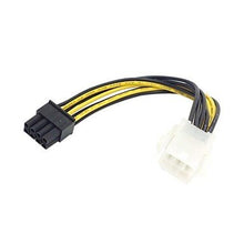 Load image into Gallery viewer, FASEN PCI-E PCI Express 6Pin Male to 8 Pin Female Video Card Extension Power Cable 0.1M 0.3FT
