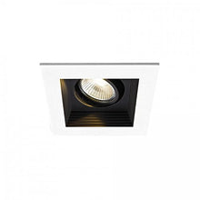 Load image into Gallery viewer, WAC Lighting MT-3LD111NA-W940BK Mini Multiple LED Single New Construction Housing with Trim and Light Engine 4000K Narrow Black, 45 Beam Angle
