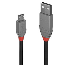 Load image into Gallery viewer, LINDY 36734 3 m Anthra Line USB 2.0 Type A to Micro-B Cable - Black

