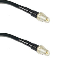 Load image into Gallery viewer, 50 feet RFC195 KSR195 Silver Plated RP-SMA Female to RP-SMA Female RF Coaxial Cable
