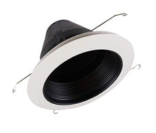 Load image into Gallery viewer, Nicor Lighting 6 Inch Black Airtight Cone Baffle Trim (17549 A)
