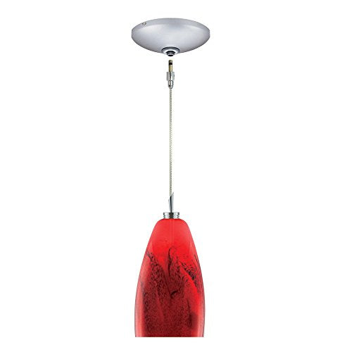 Jesco Lighting KIT-QAP109-MG-A Edna 1-Light Low Voltage Pendant and Canopy Kit, Magma