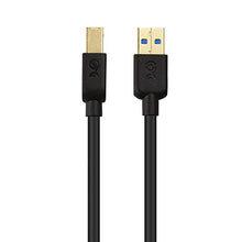 Load image into Gallery viewer, Cable Matters USB 3.0 Cable (USB 3 Cable, USB 3.0 A to B Cable) in Black 6 Feet
