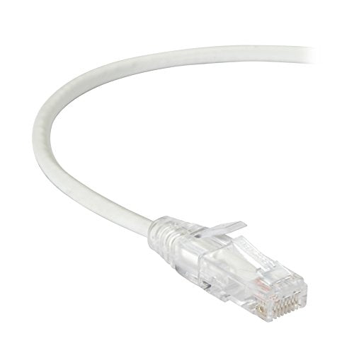 7Ft White Cat6a Slim 28Awg Patc
