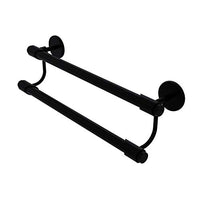 Allied Brass TR-72/18 Tribecca Collection 18 Inch Double Towel Bar, Matte Black