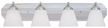 Load image into Gallery viewer, Designers Fountain 6604-SP Piazza 4 Light Bath Bar, Satin Platinum

