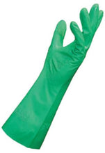 Load image into Gallery viewer, MAPA StanSolv A-15 Nitrile Mediumweight Glove, Chemical Resistant, 0.015&quot; Thickness, 13&quot; Length, Size 7, Green (Bag of 12 Pairs)
