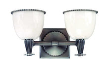 Load image into Gallery viewer, Hudson Valley Lighting 3882 Traditional / Classic Two Light Up Lighting Bath Vanity with Bowl Shaped Shades, Polished Nickel
