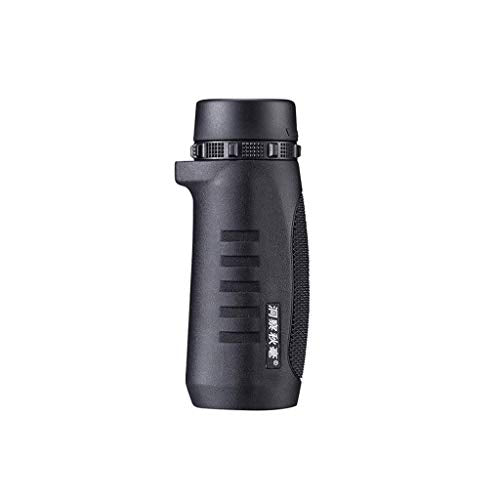 10x25 Monocular High-Definition Low-Light Night Vision Waterproof Portable for Outdoor Activities, Bird Watching, Hiking, Camping. (Color : Black)