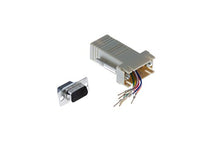 Load image into Gallery viewer, DB9 Male to RJ45 Female Modular Adapter,
