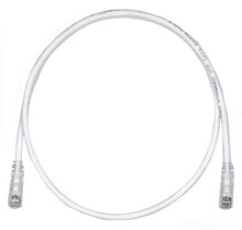 Load image into Gallery viewer, Panduit UTPSP7Y Category-6 8-Conductor Strain Relief Clear Boot Patch Cord, 7-Feet, Off White
