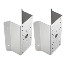 Load image into Gallery viewer, Kenuco cm DS-1276ZJ Universal Corner Bracket Most Hikvision Wall Mounts Cameras (White 2-pk)
