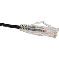 Unirise, USA Clearfit Slim Cat6 Patch Cable, Snagless, Black, 15ft CS6-15F-BLK