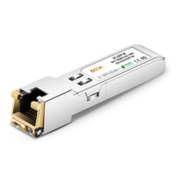 1.25G SFP to RJ45 Copper 1000Base-T GBIC Transceiver, Gigabit SFP-T Module, for Netgear AGM734, Ubiquiti, D-Link, ZTE, Other Open Switches (CAT5e/CAT6, up to 100m)
