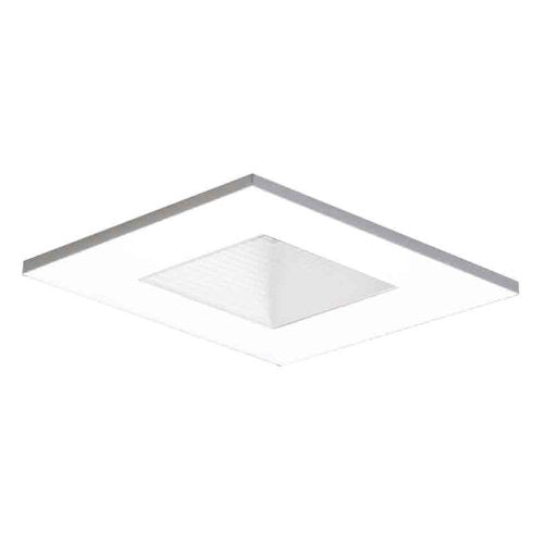 Halo Recessed 3011WHWB 3-Inch 15-Degree Trim Adjustable Square with Baffle, White