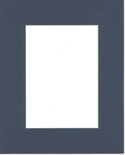 Load image into Gallery viewer, 22x28 Baltic Blue Picture Mats with White Core Bevel Cut for 18x24 Pictures
