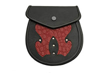 Load image into Gallery viewer, SZCO Supplies Red Backing Leather Sporran

