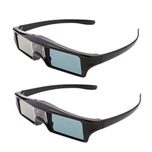 Load image into Gallery viewer, 2 Pieces DLP Link 3D Glasses, Ultra-Clear HD 144 Hz 3D Active Rechargeable &amp; Lightweight Shutter Glasses for All 3D DLP Projectors-BenQ, Optoma, Dell, Mitsubishi etc
